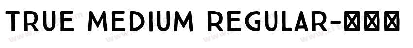 True Medium Regular字体转换